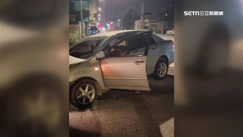 中壢酒駕自撞路燈案外案!外送員目睹車禍報警竟險挨揍