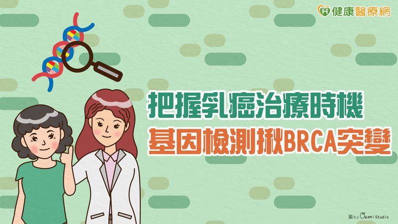 把握乳癌治療時機 基因檢測揪BRCA突變