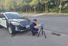 龜山這處路段「超速違規多」 警方祭出移動式科技執法