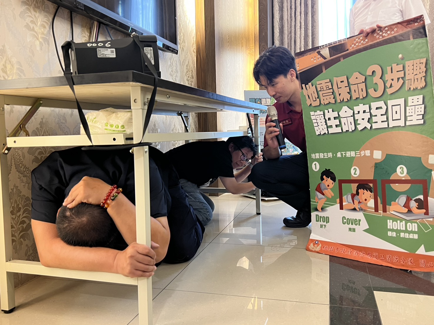 桃消復旦分隊攜手社區防災教育 防範觀念深入居民日常 S 55181336 0