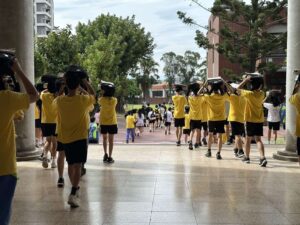 桃消中路分隊攜手武陵高中 地震演練疏散2000名師生