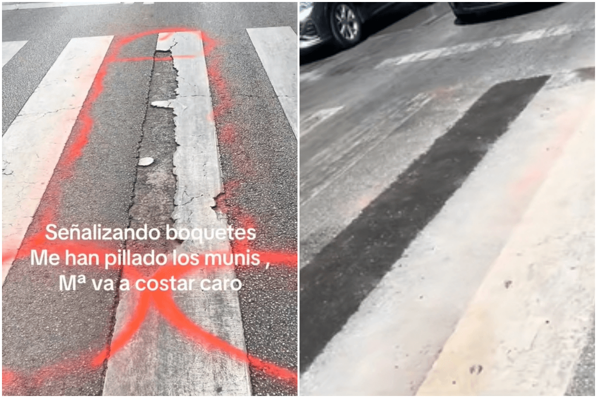 斑馬線破損20年沒補!他塗鴉「巨型大老二」 挨罰8900元一夜修好了