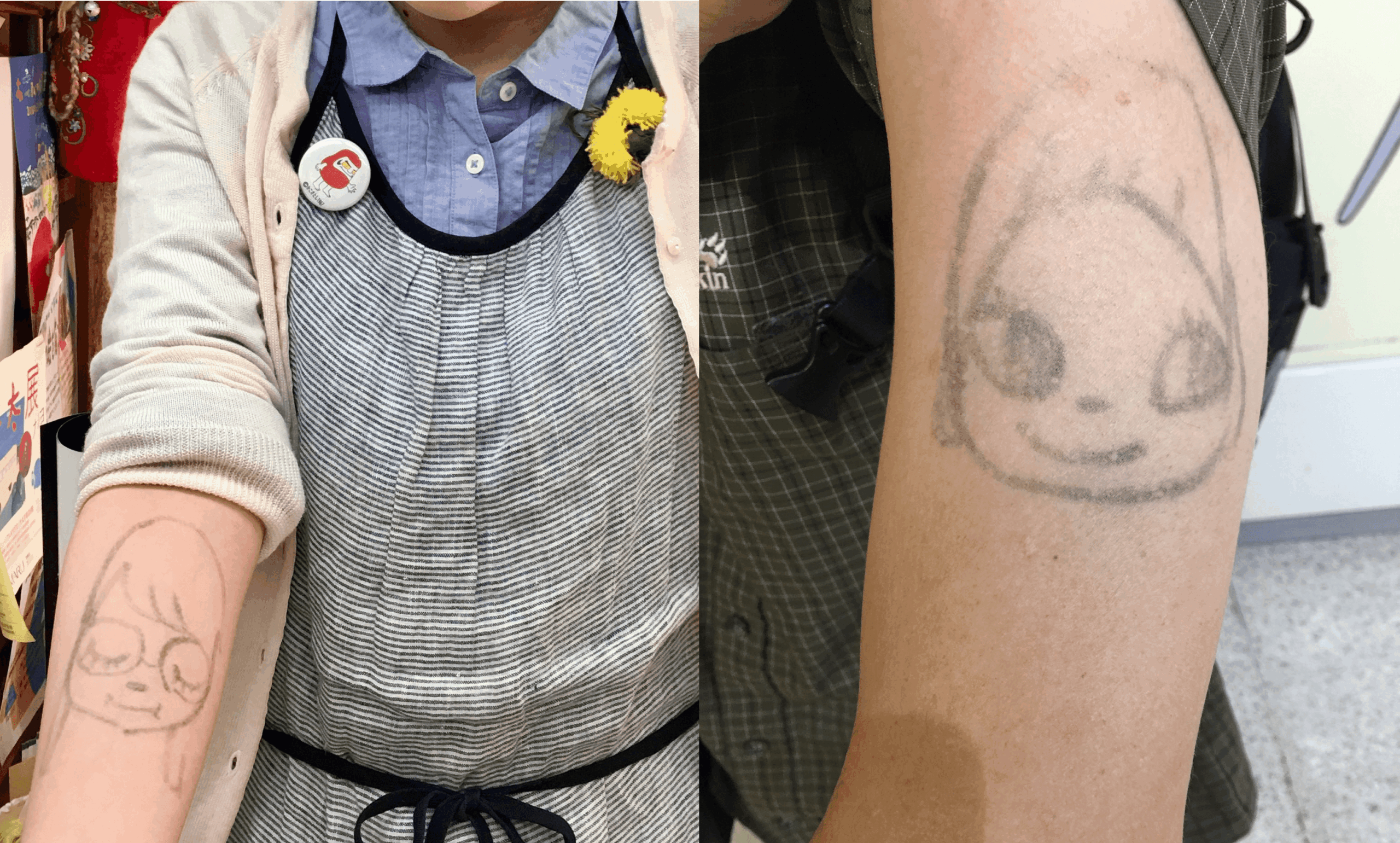 為花蓮賑災盡心力 奈良美智暖推「麥克筆刺青」義賣募款