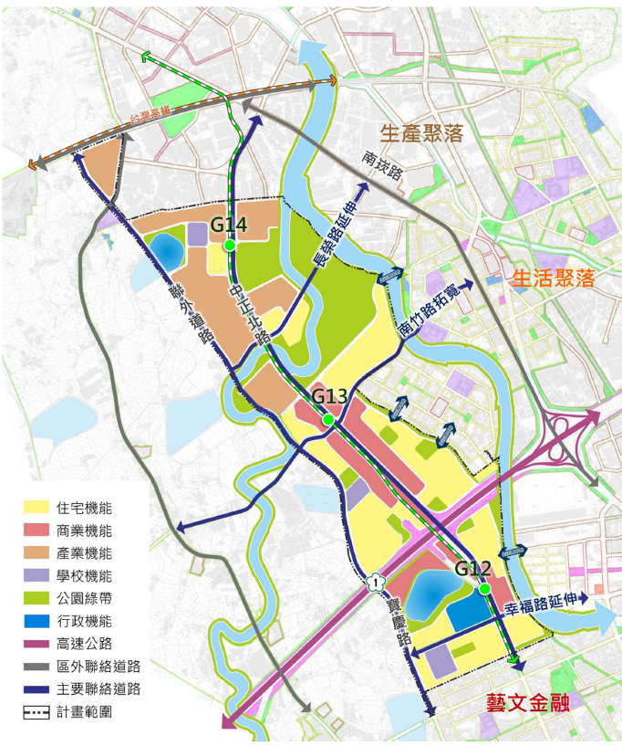 桃捷綠線G12-G14周邊土地開發串聯3大生活圈 桃園都發局將舉辦說明會 本次公展方案 0