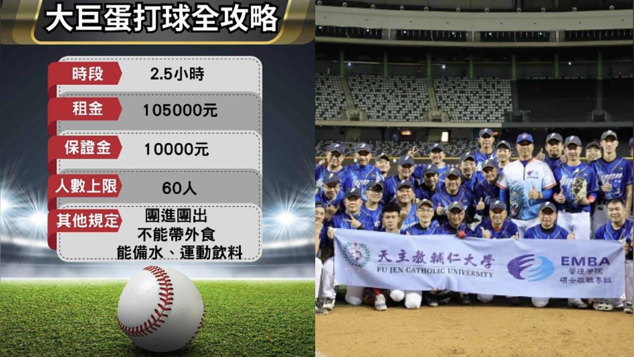 素人也能站上大巨蛋球場!租金、規定一次看