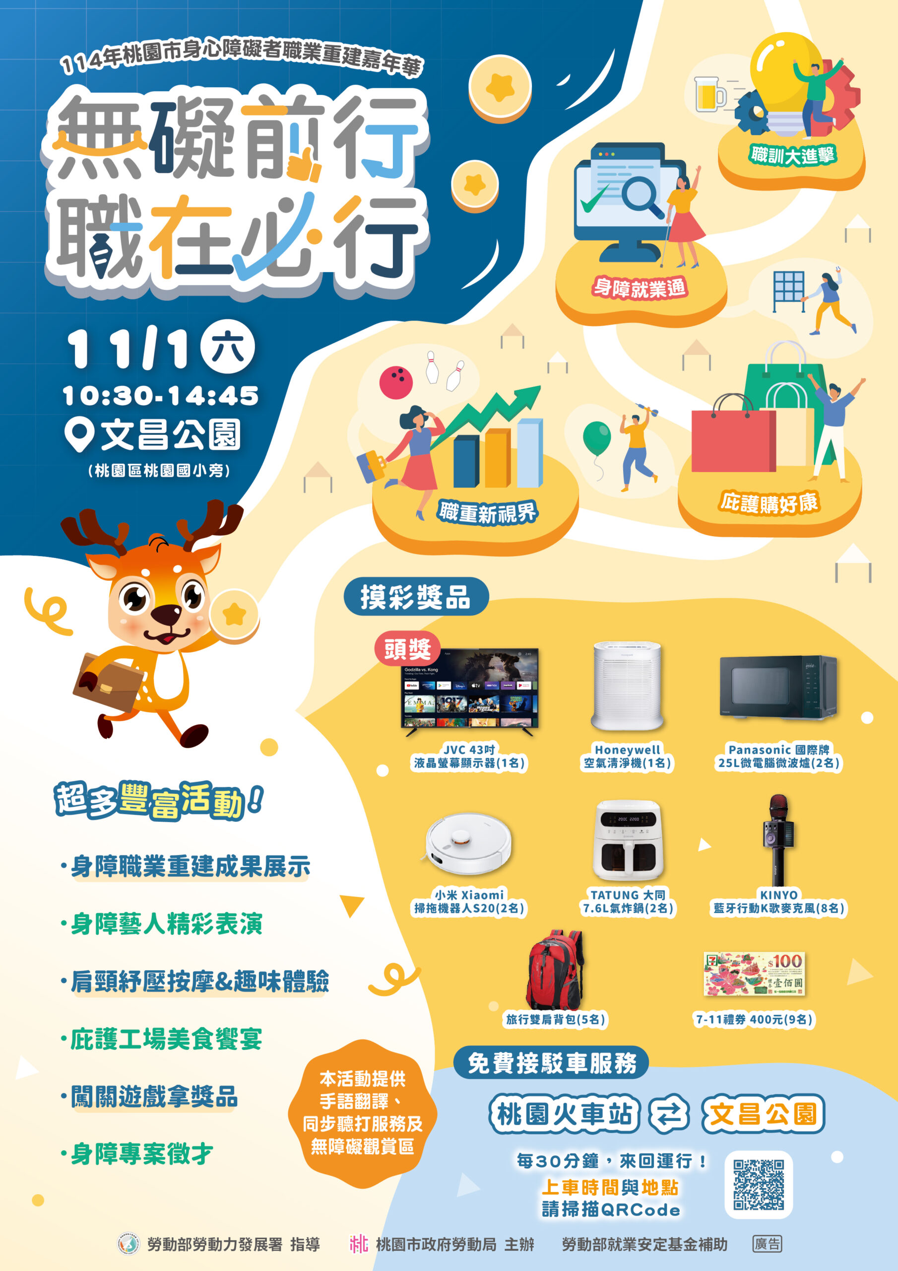 桃市府身障職業重建嘉年華 11/1文昌公園熱鬧登場 展現職重亮眼成果 邀民眾同樂闖關抽大獎 111 9 scaled