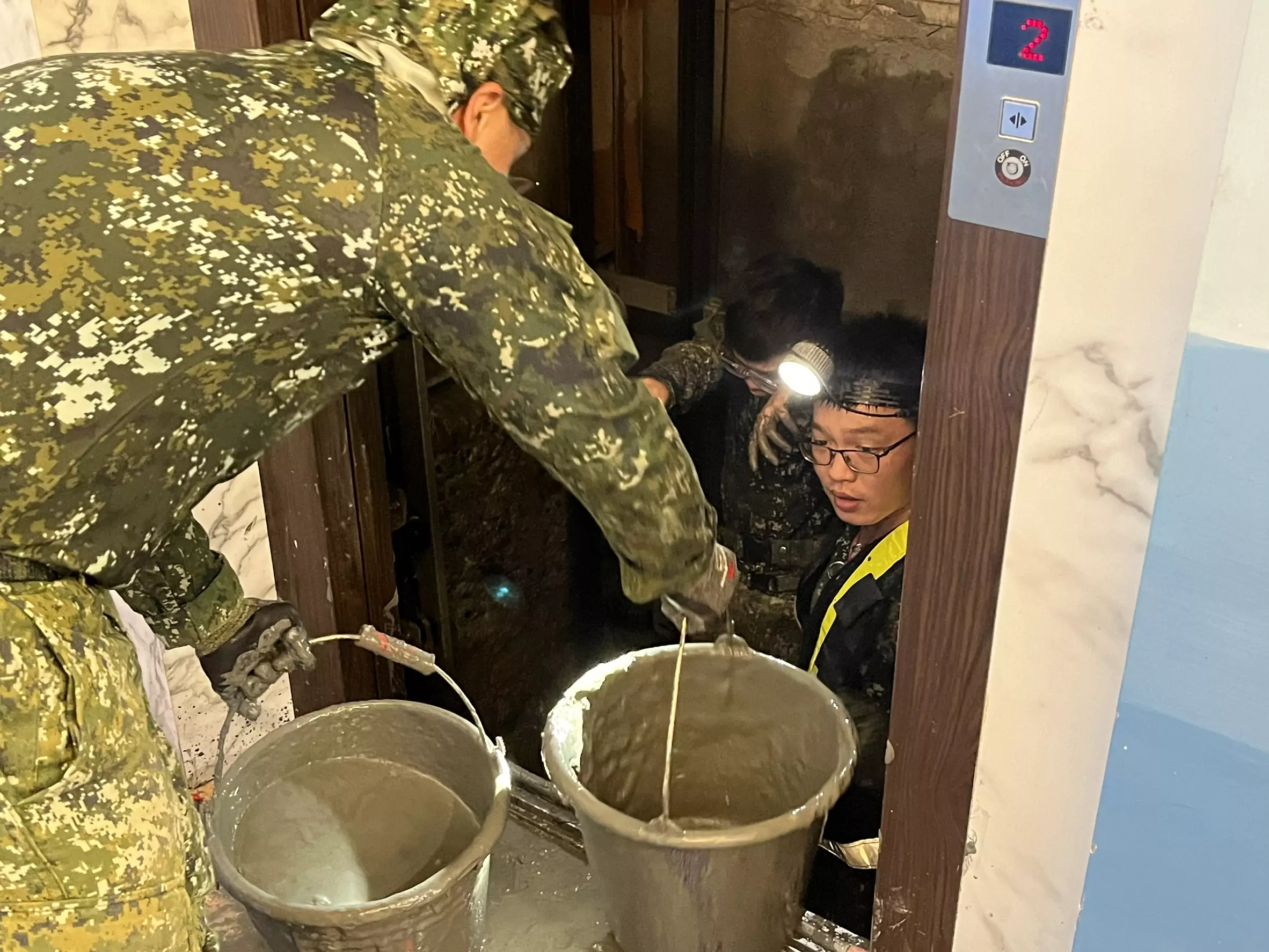花蓮災後重建刻不容緩 桃園後備旅馳援災區展現軍民一心 3127