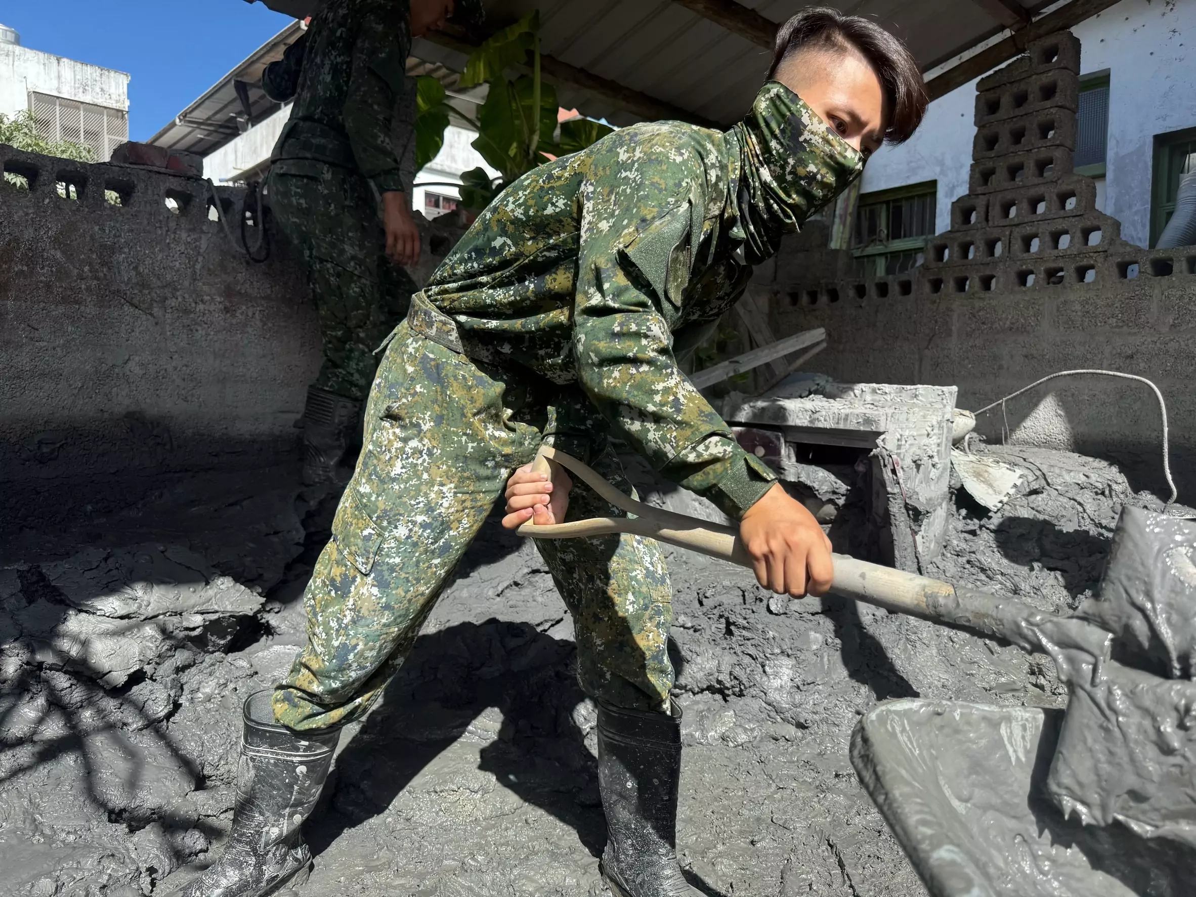 花蓮災後重建刻不容緩 桃園後備旅馳援災區展現軍民一心 3128