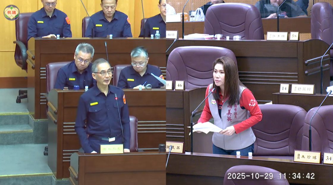 桃園警察勤務繁重 謝美英籲市府提升警勤加給及誤餐費  45