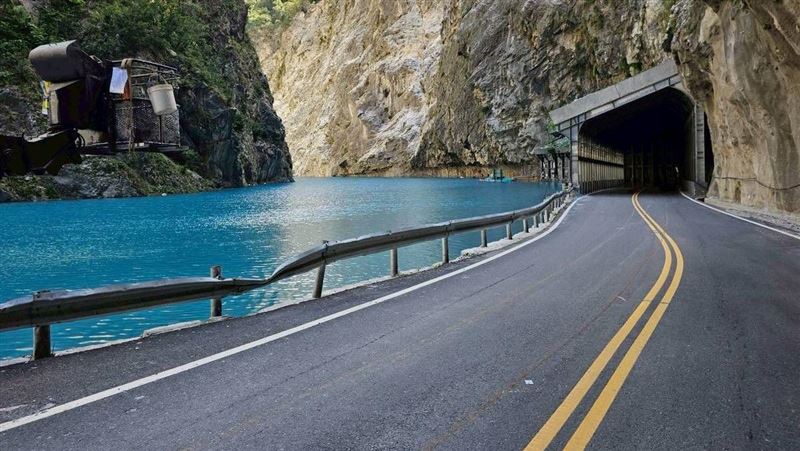 太魯閣堰塞湖危機未解 水位持續上漲現況照片曝