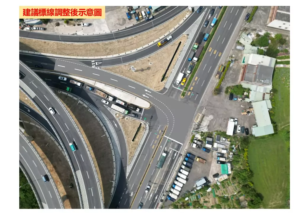 桃園大溪「這處」槽化線塗銷 改左轉專用道提升行車效率 566gwr 3