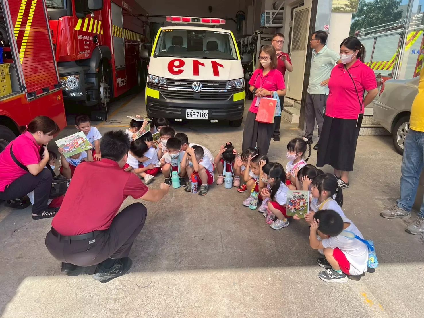 桃消龍岡分隊攜手幼兒園 為學童建立防災觀念 桃消龍岡分隊攜手幼兒園 為學童建立防災觀念