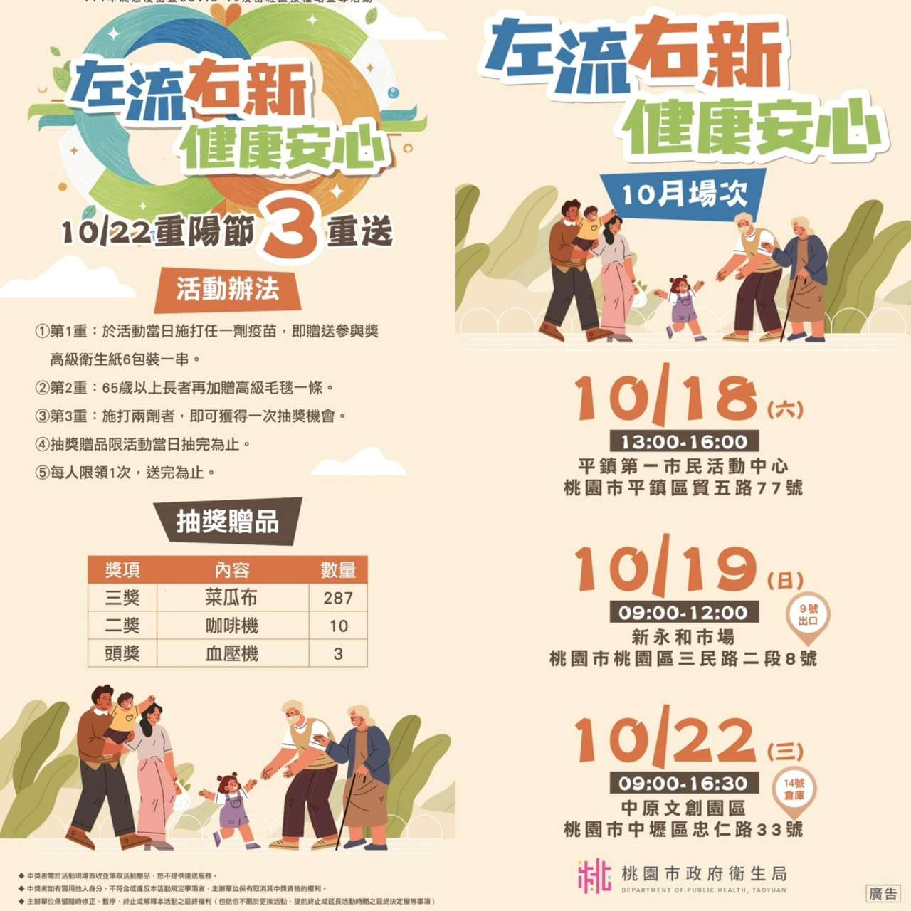 「左流右新」雙重防護!桃園衛生局巡迴接種抗秋冬病毒 S 45809742