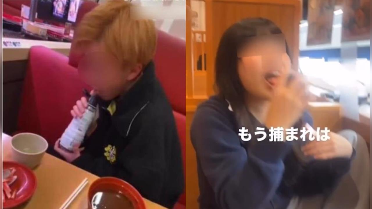 舔醬油瓶事件重演!高中妹脫序行為PO網炫耀 藏壽司:會妥善索賠