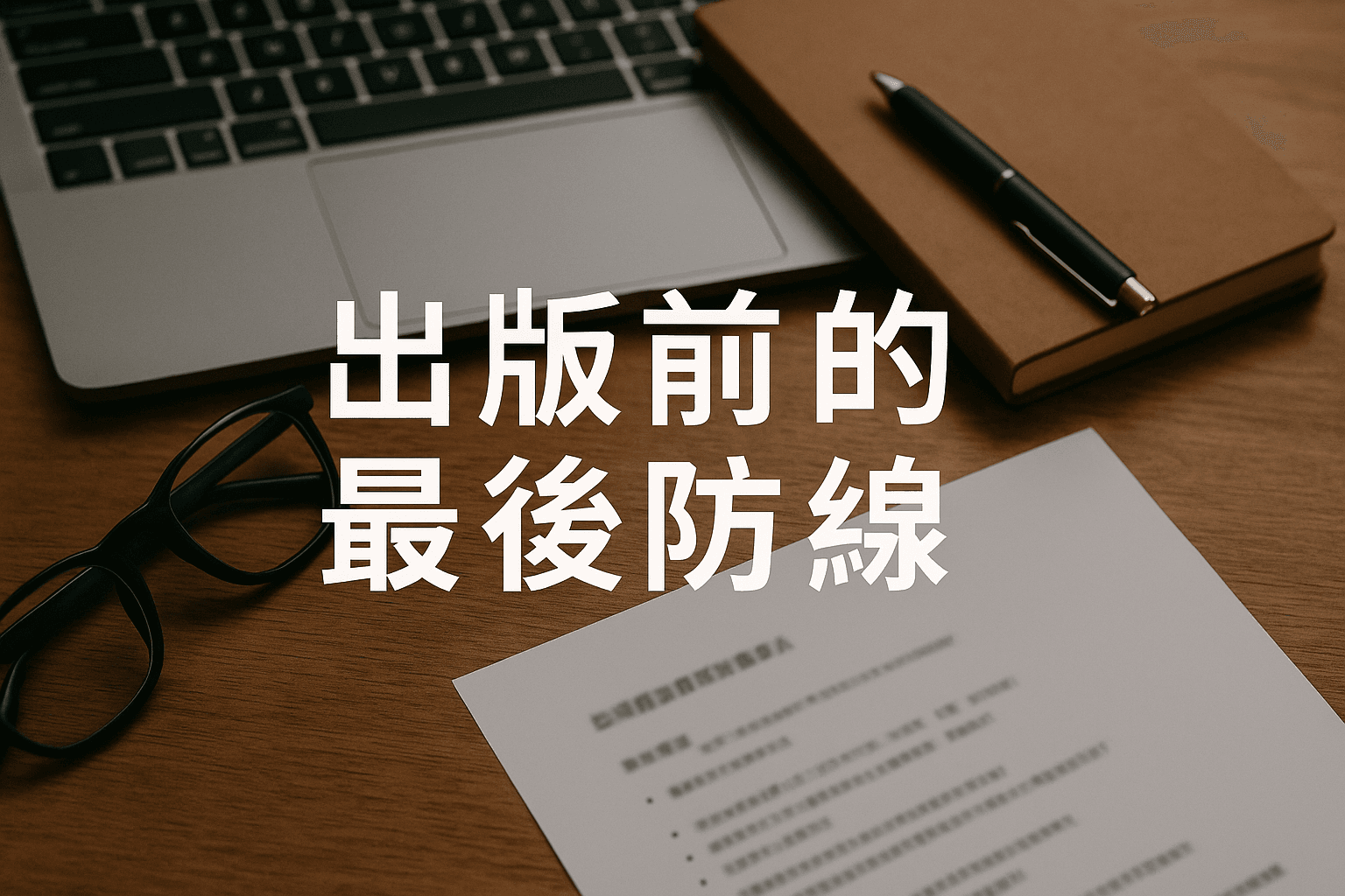 出版前的最後防線:記者出版前最該做的幾件事