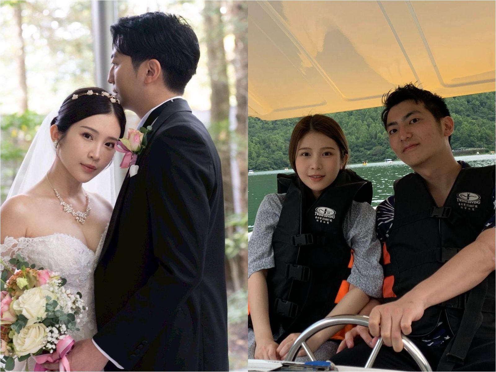 婚禮照丈夫露臉!鄭家純曝原因 自嘲壞消息「Akira有點像蔣萬安」