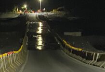 馬太鞍溪「新堰塞湖」晚間9點疑溢流 下游便道被沖毀