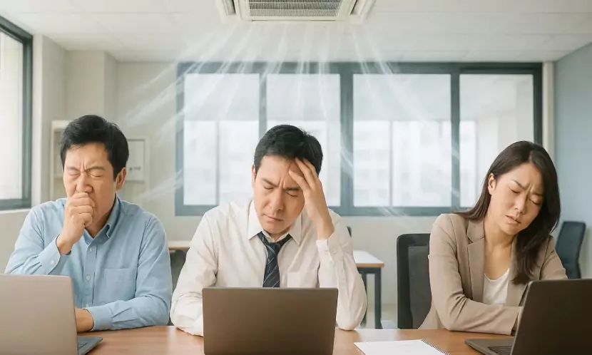 過敏、鼻塞、咳嗽樣樣來!上班族10大冷氣病症狀 醫師專業解析 過敏、鼻塞、咳嗽樣樣來!上班族10大冷氣病症狀 醫師專業解析
