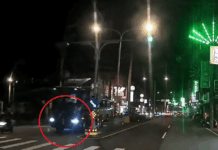 【有片】驚悚瞬間曝!中壢黑衣女子夜間闖越馬路 遭大貨車撞骨折