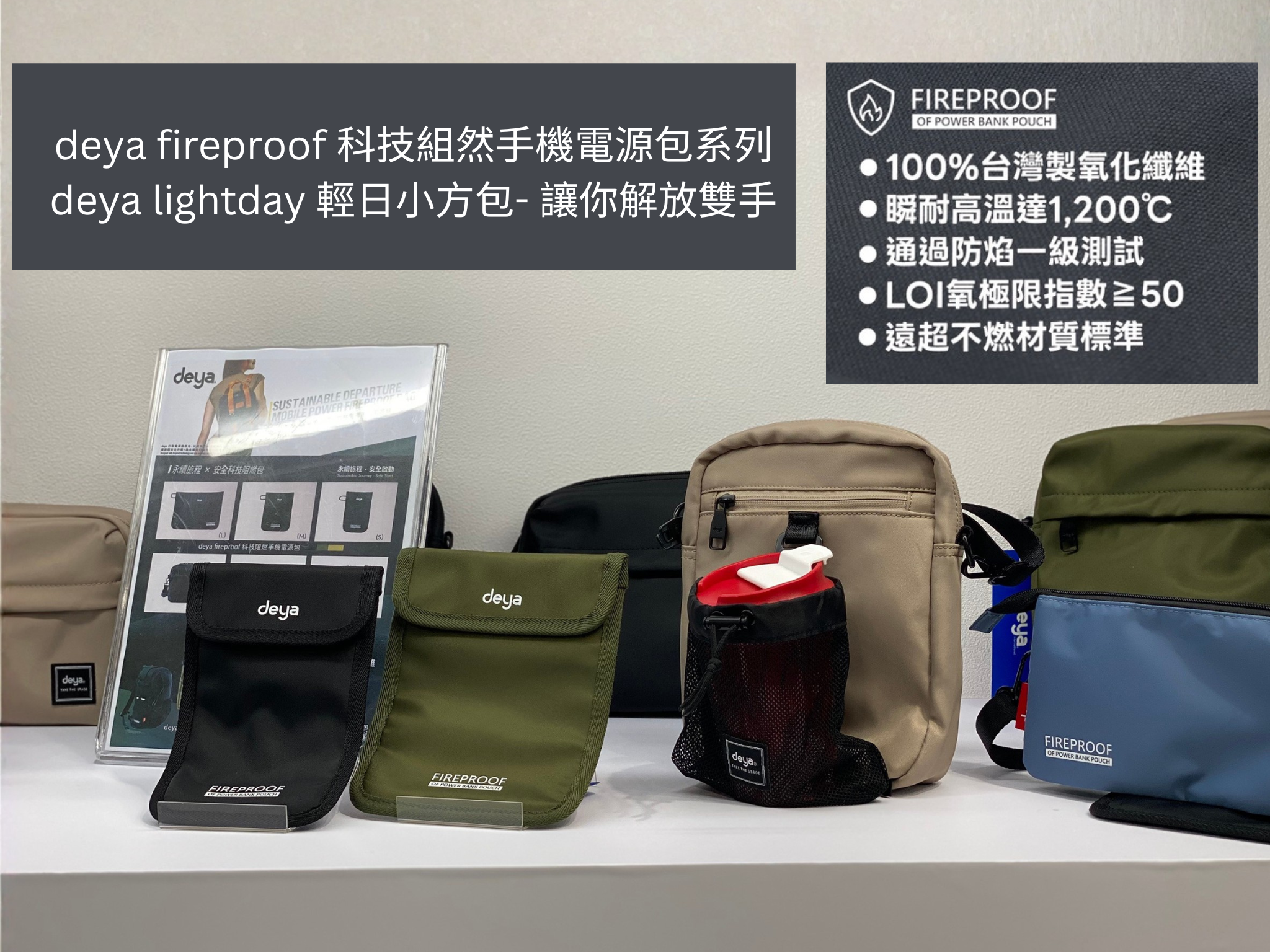 deya永續旅遊包亮相國際旅展!科技阻燃防火包.安全出行引爆旅展 3 1