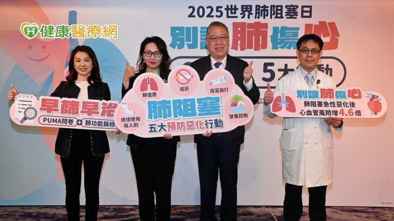 肺阻塞不是只有喘!惡化心血管風險升高 掌握五大預防行動穩定病程