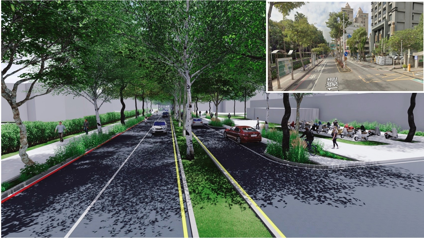 桃園成功路重整預計明年底完工 3面向提升行人體驗