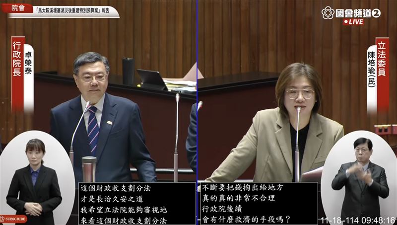 卓榮泰:無法執行國民黨版財劃法 院版預計周四提出