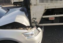 國1中壢段事故釀回堵 後方大貨車駕駛未保持距離又追撞2車