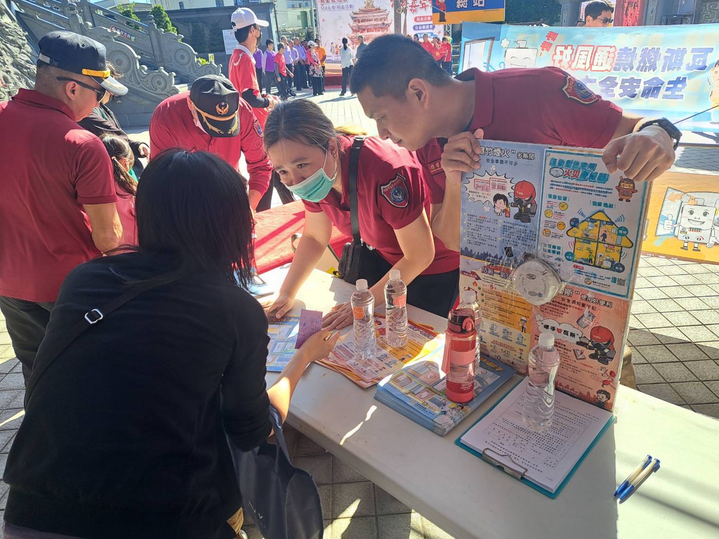 桃消大竹分隊攜手龍德宮辦「龍德熱血祭」寓教於樂提升防災意識 S 140206103 0