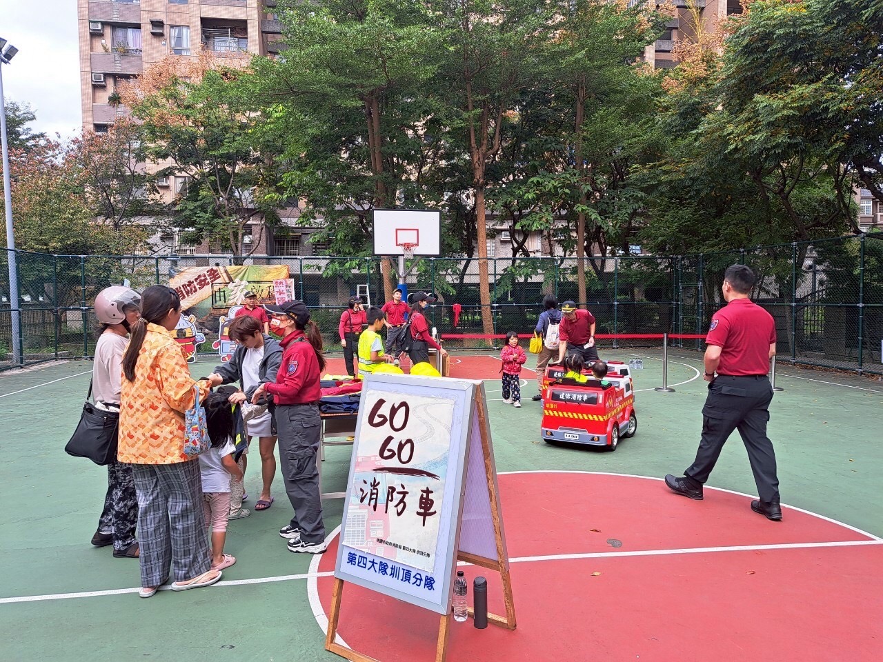 秋冬一氧化碳中毒高峰期 桃消圳頂分隊前進社區宣導防災 S 479379575 0