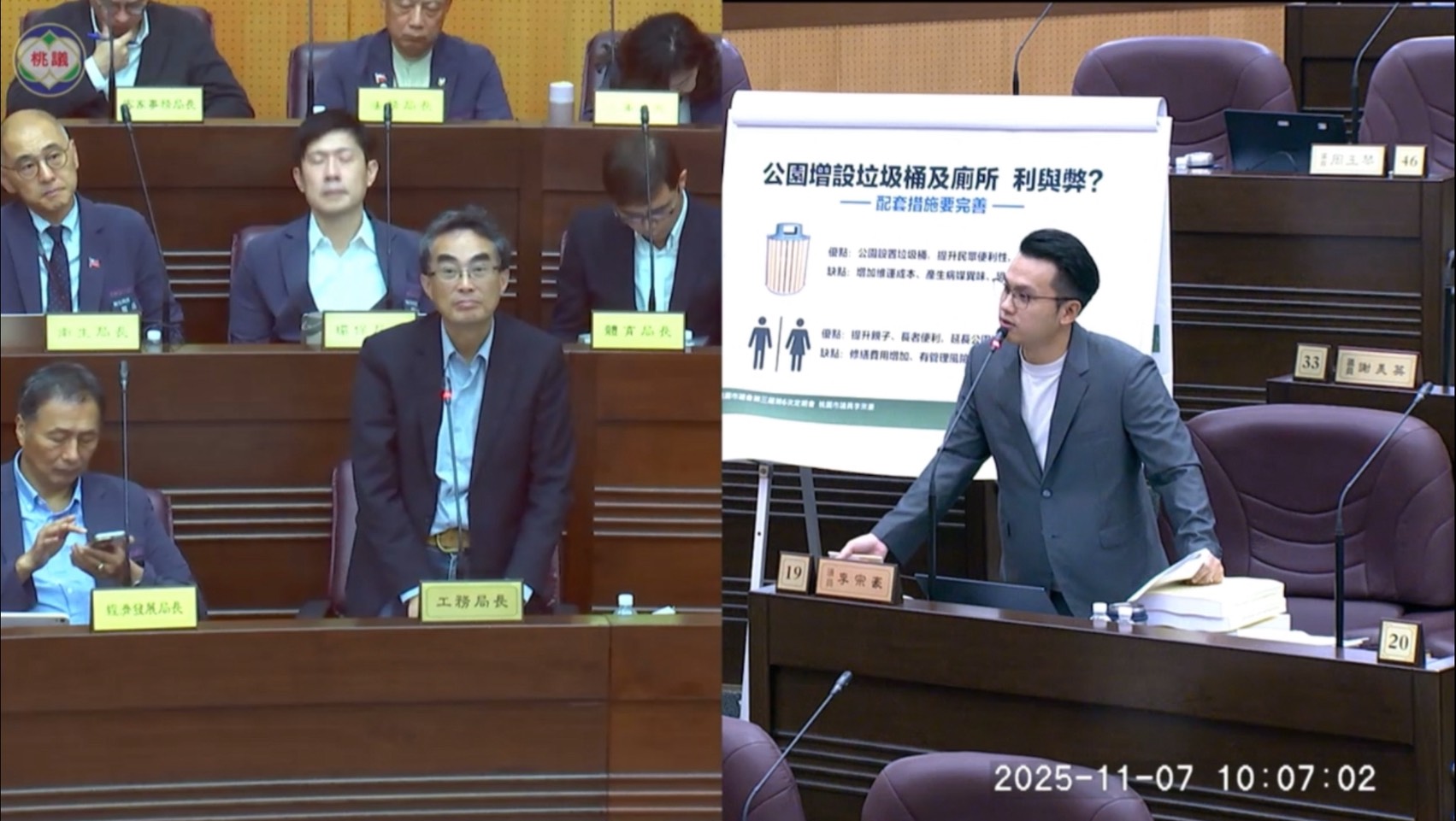 議員籲桃市府完善公園垃圾桶及公廁 曝1招可避免民眾亂丟家戶垃圾