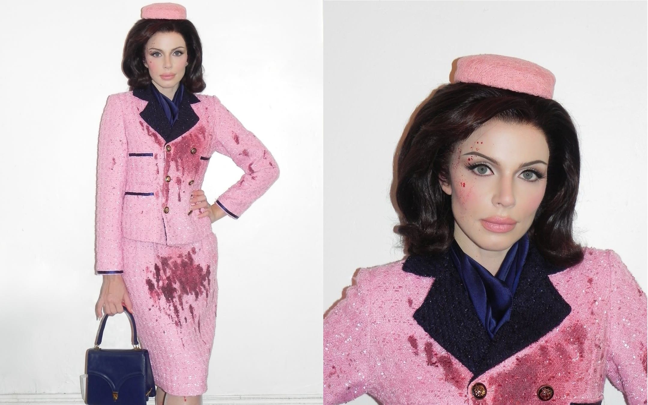 萬聖節百鬼搗蛋 美女星染血裝惹議2/扮前第一夫人賈桂琳染血裝 好萊塢女星被罵爆