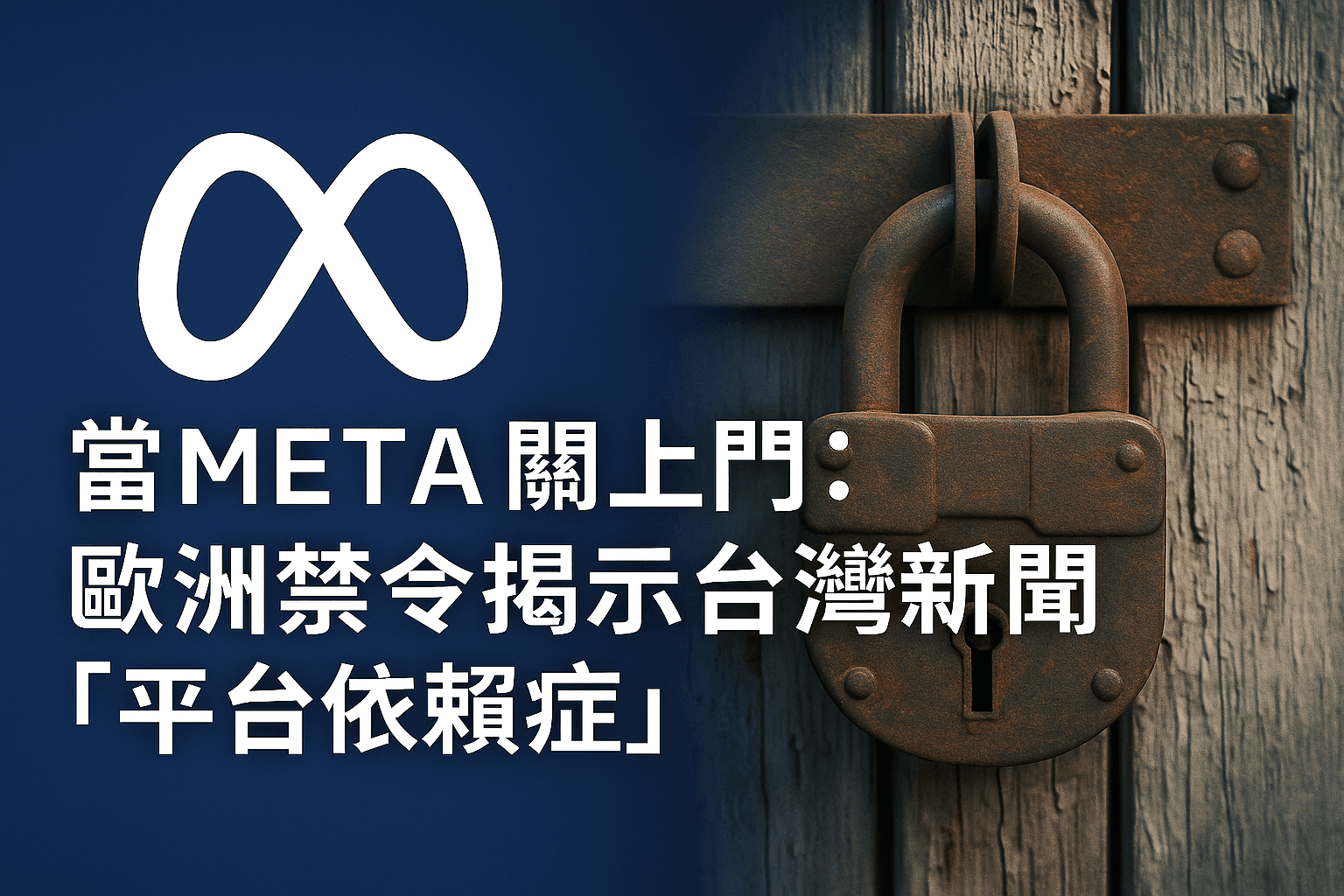 Meta的歐洲政治廣告封鎖潮,敲響台灣媒體的平台依賴警鐘