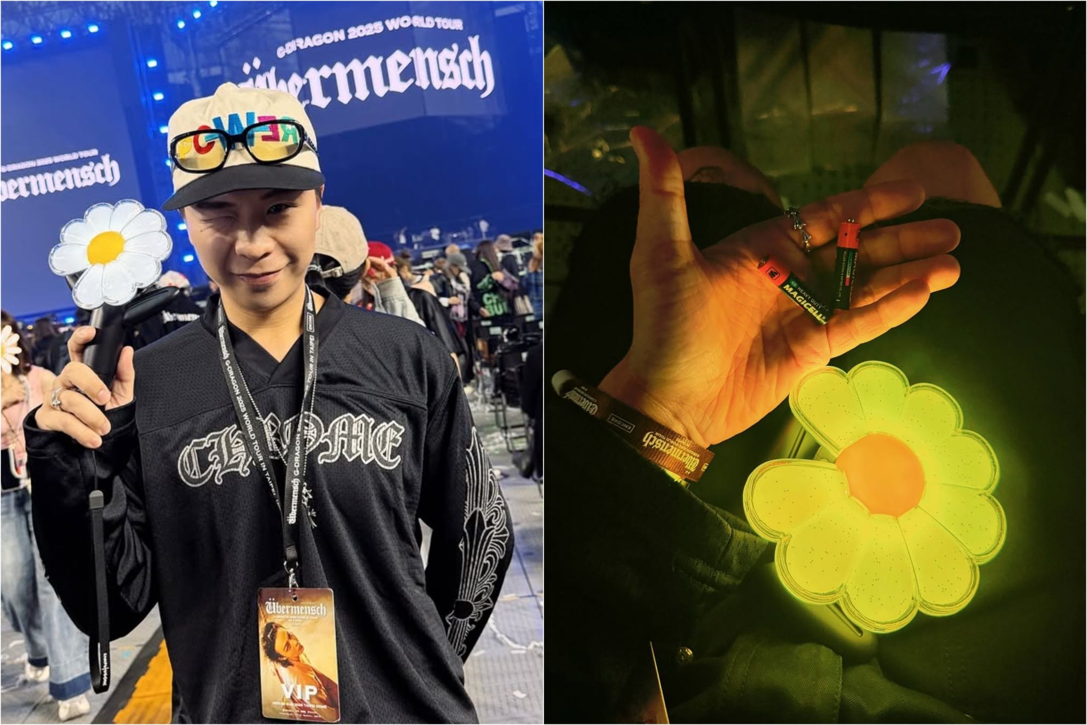 派翠克朝聖GD手燈突沒電 獲粉絲多次救援喊:台灣人好善良