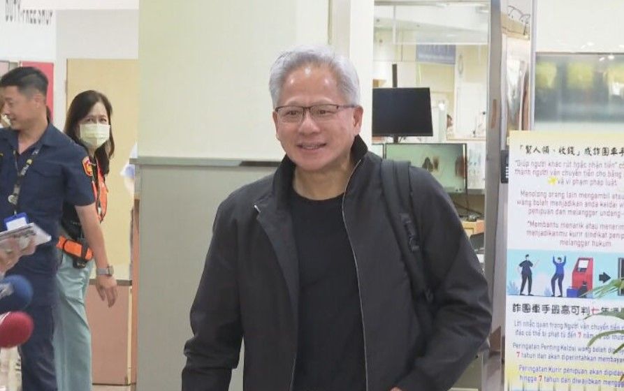 黃仁勳只待1天半 期待逛夜市但「沒時間」想念狗狗得回家