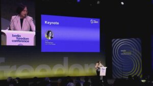 小英訪德友好升溫　分享台灣民主韌性1／蔡英文柏林登台演說　高喊「韌性是民主存續關鍵」