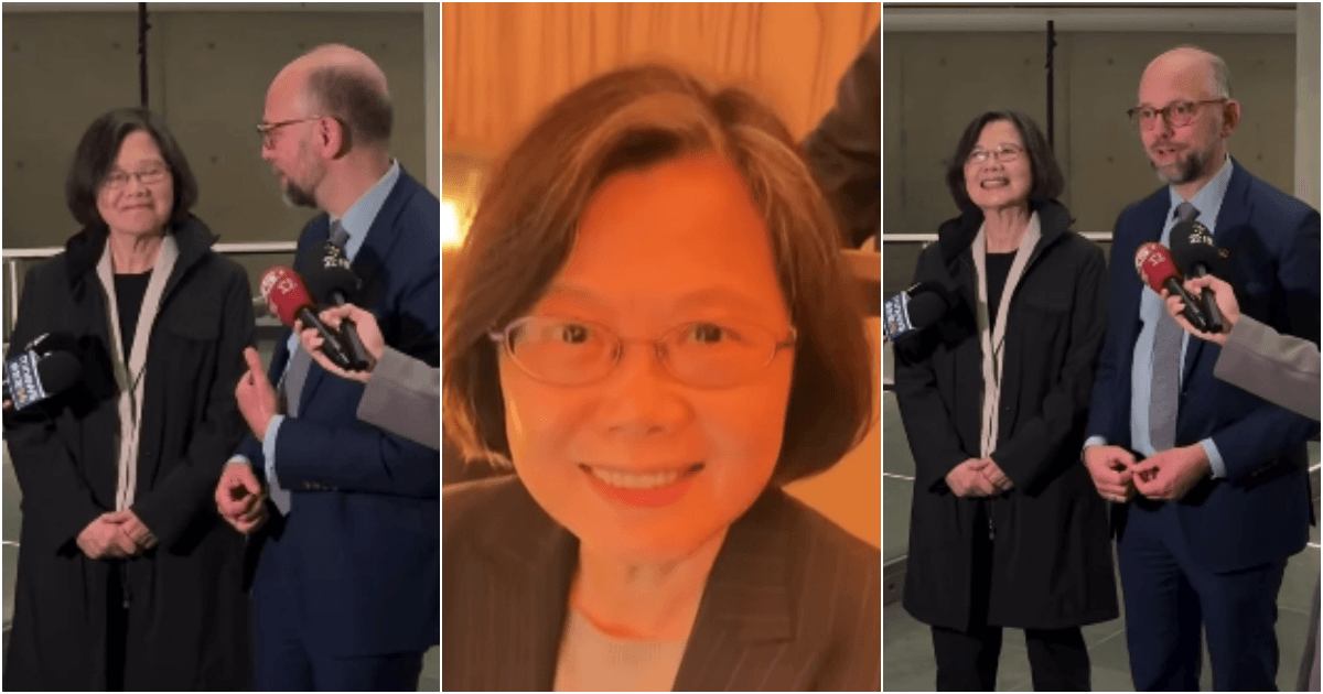 蔡英文訪德「笑彎了腰」被讚超可愛 自提公事包帥暈英粉