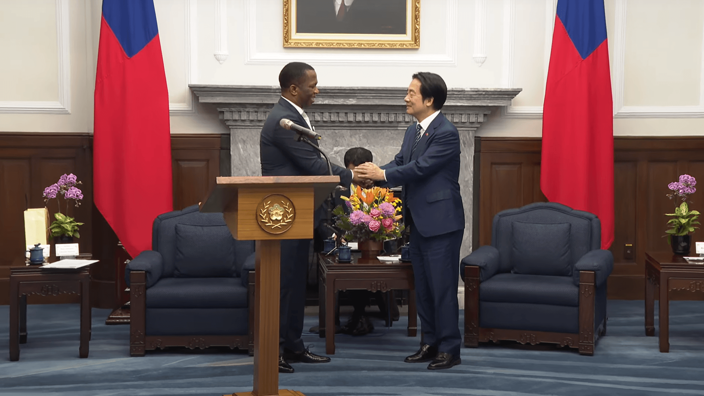 總統接見史瓦帝尼議長 感謝助攻非洲市場、讚揚史王仗義執言