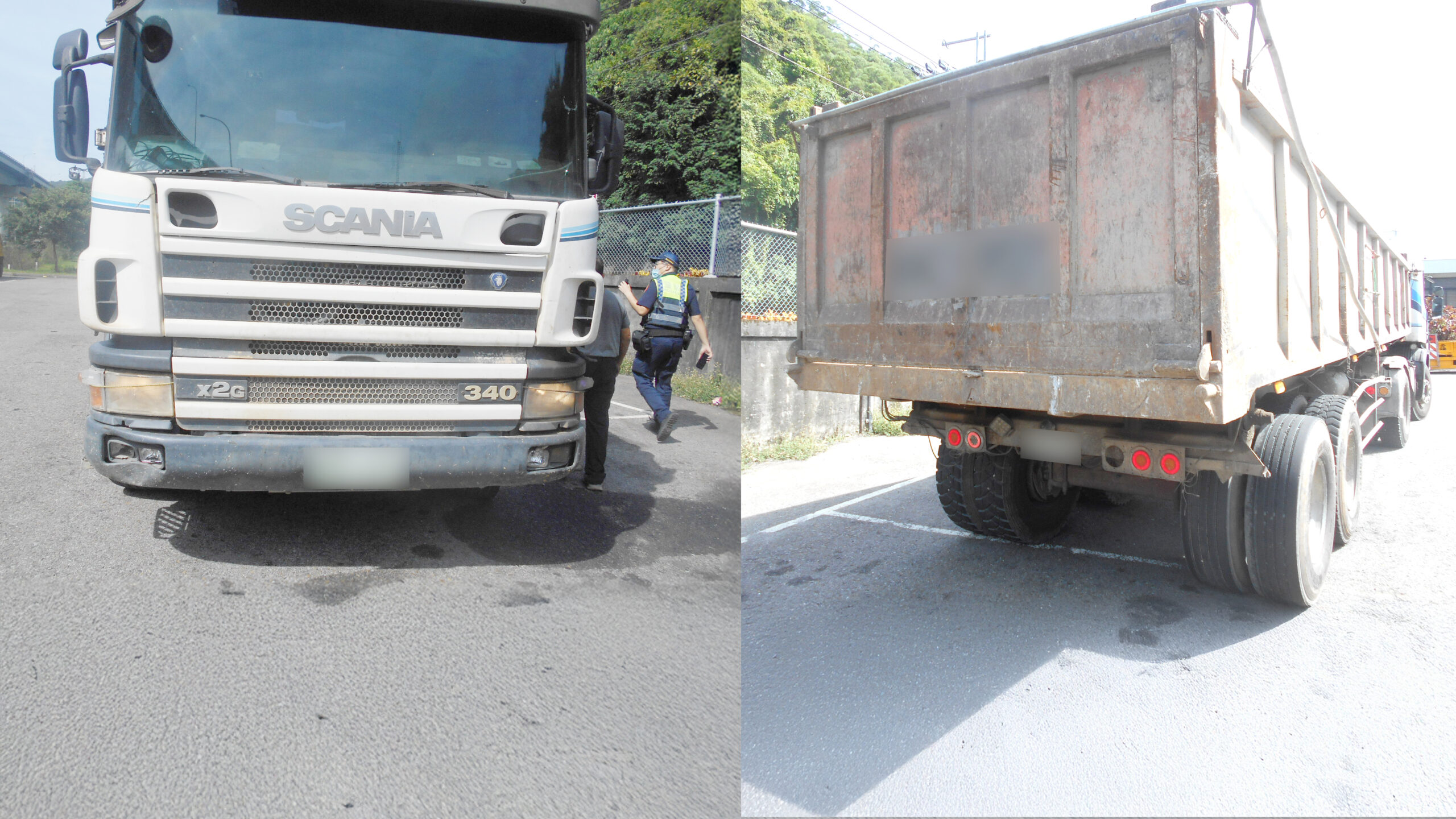 國1桃園路段砂石掉滿地 14車慘遭波及 禍首 scaled