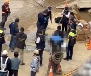 桃園鐵路地下化工地驚見男屍 衣著完整趴臥水坑中