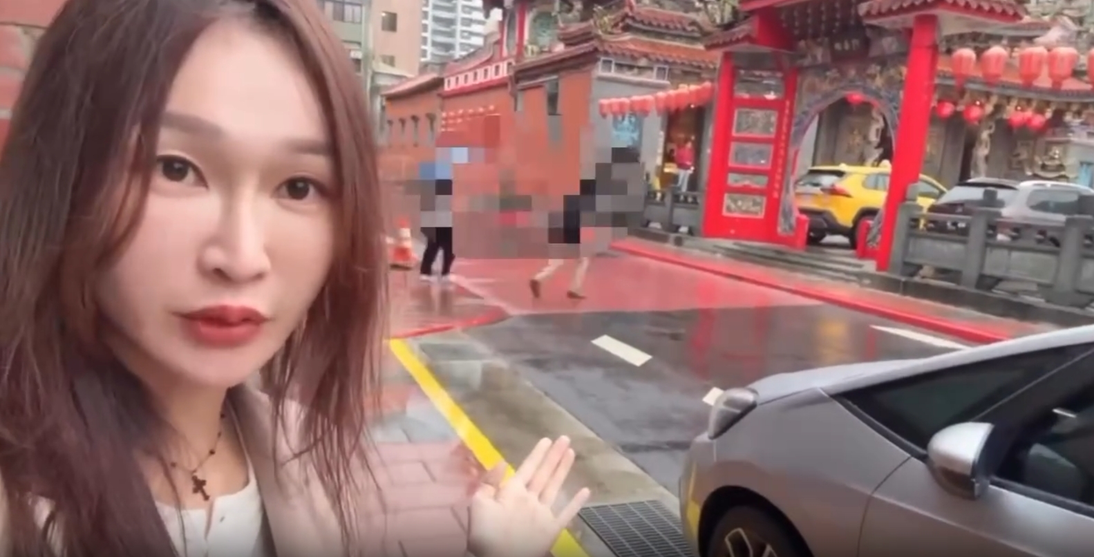 桃園大廟出現罰單陷阱?紅色鋪面誤導過馬路 黃瓊慧:9成民眾都搞錯 1767161183354 0