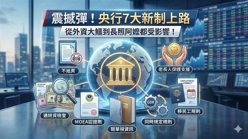 央行祭外匯申報7大新制 鐵腕嚴查假投資真炒匯