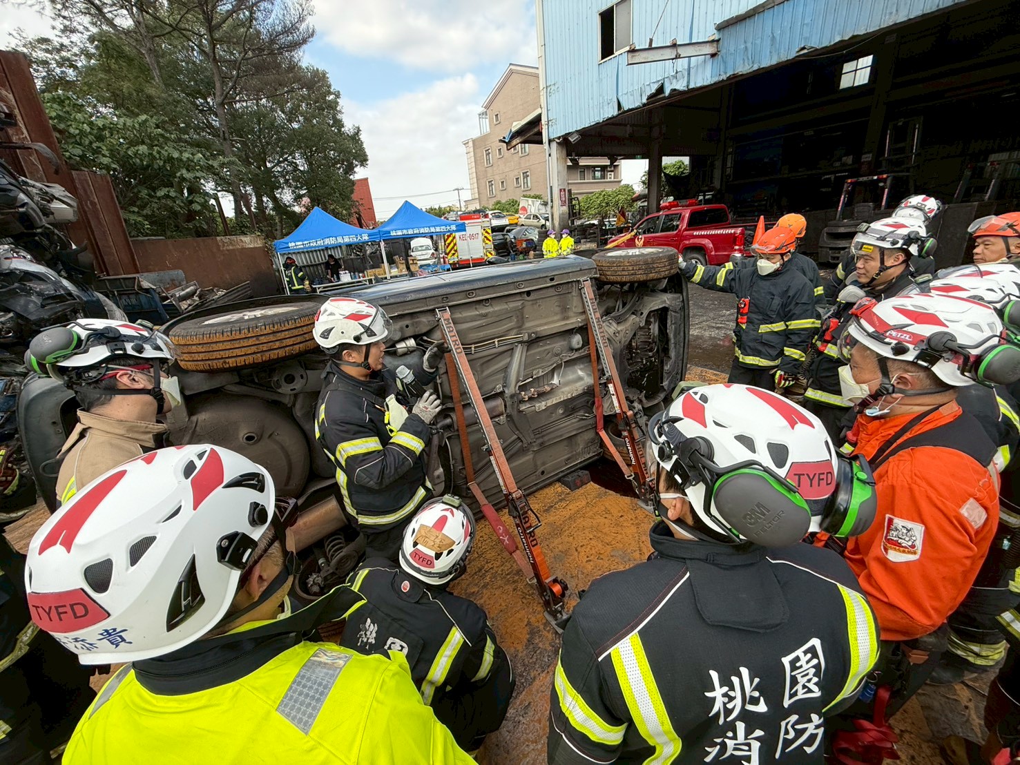 桃消平鎮分隊強化車禍救援訓練 以安全為優先考量 545qwqw 1