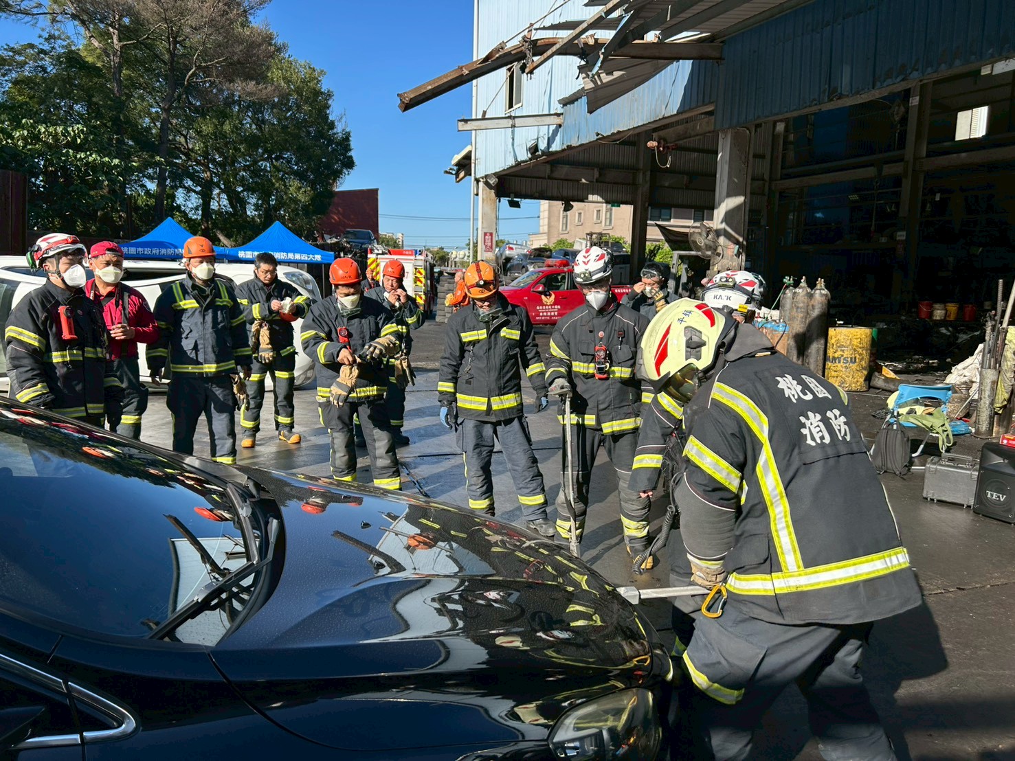 桃消平鎮分隊強化車禍救援訓練 以安全為優先考量 545qwqw 4