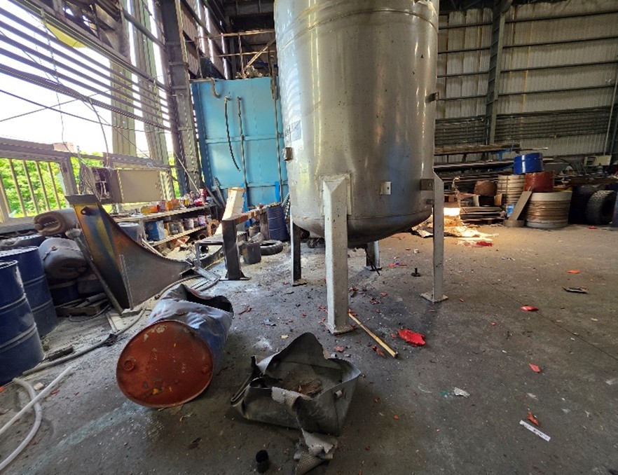 大園鐵工廠員工遭「撒旦之母」炸飛身亡 桃警曝爆裂物來源