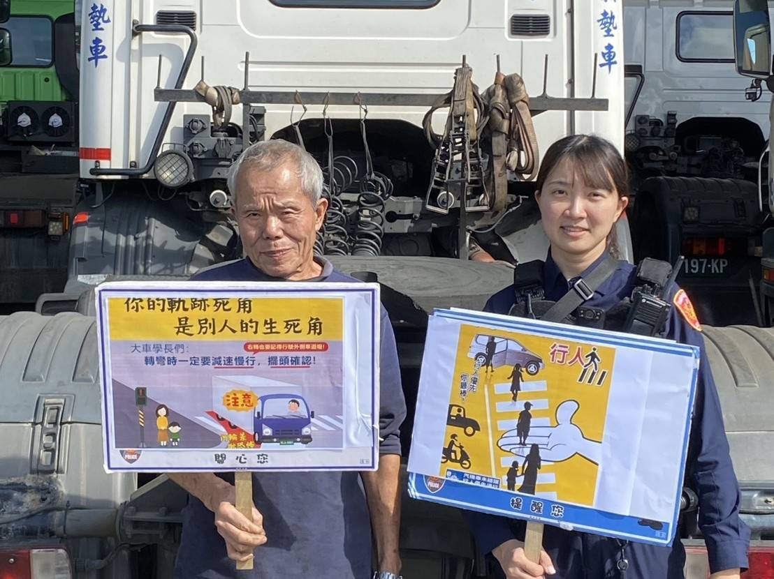 平鎮警防範大型車事故 加強執法、教育宣導雙管齊下 762900 0
