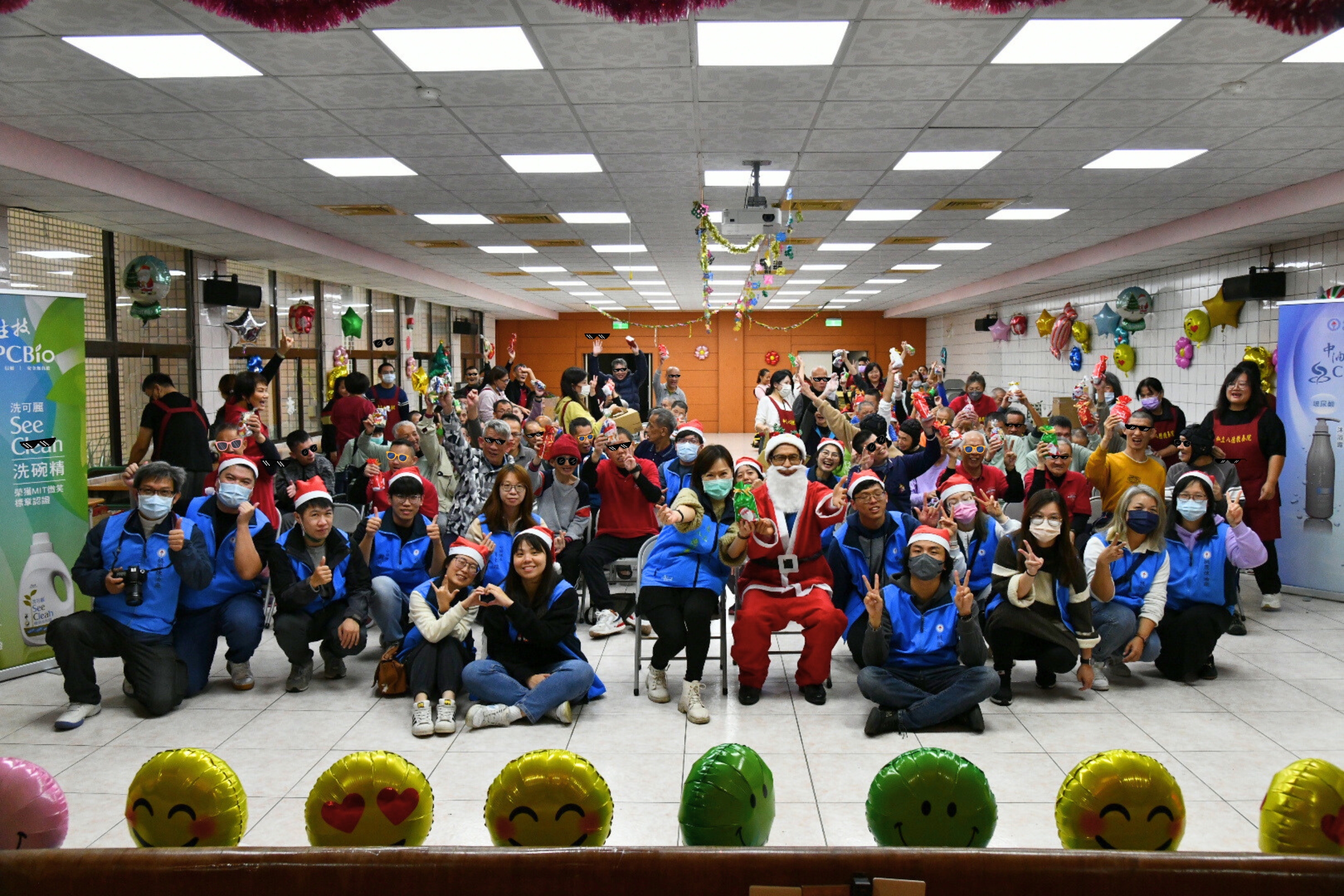 中油桃煉廠志工隊化身聖誕老公公 前進八德教養院暖心送祝福