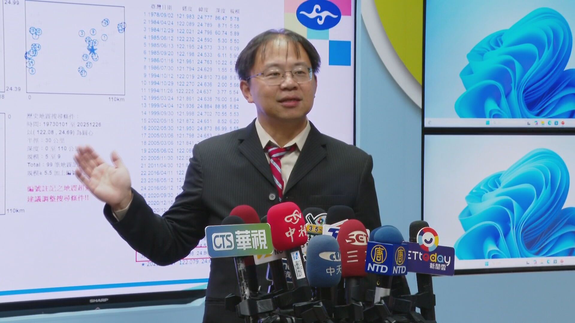 強震後下床趕往氣象署說明 陳達毅曝「歪領帶」主因:職責所在