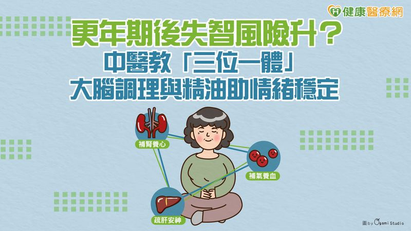 更年期後失智風險升?中醫教「三位一體」大腦調理與精油助情緒穩定