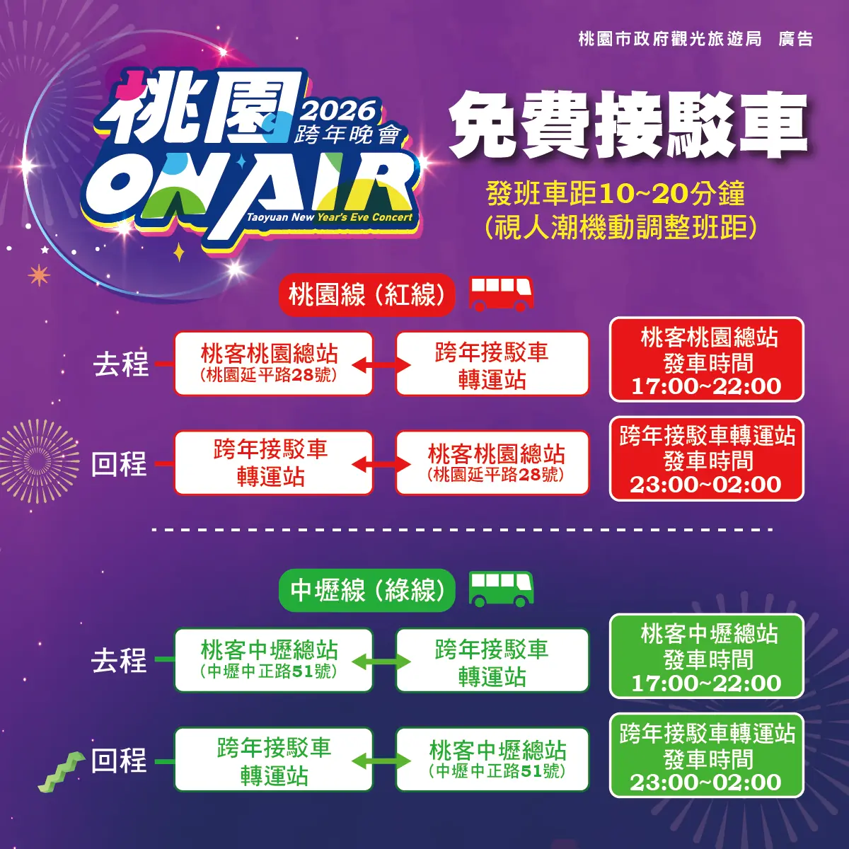 定稿桃跨圖卡01 免費接駁車1紅.綠 0